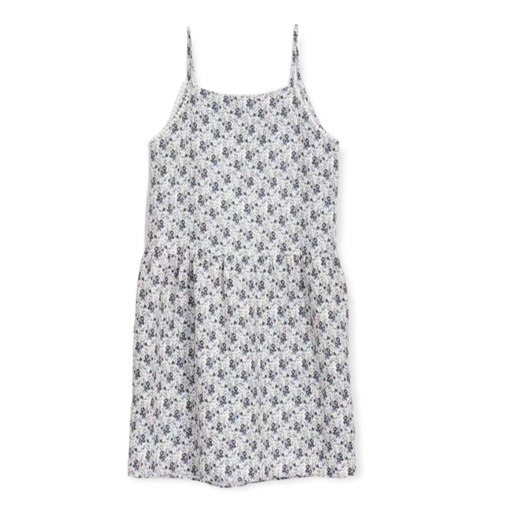 LOFT Blue Floral Spaghetti Strap Dress - Picture 3 of 8